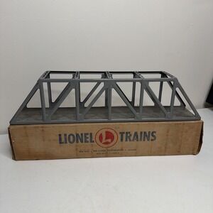 Postwar Lionel Trains # 317 Gray Trestle Bridge with Box Vintage